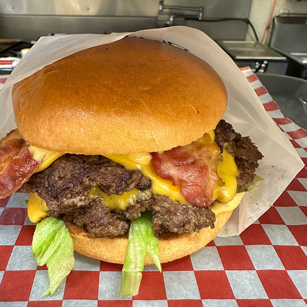 Burger On Table